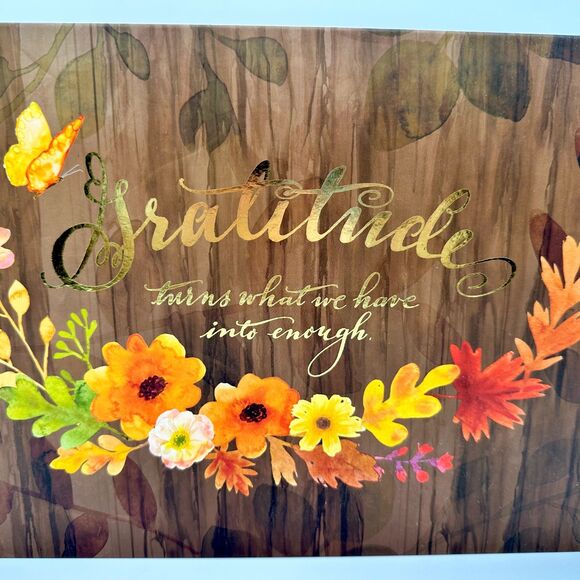 Ashland Gratitude Fall Farmhouse Magnetic Large Decorative Storage Box - Picture 2 of 10